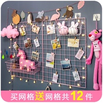 Photo wall background cloth photo wall frame plush toy storage rack board doll wall fixed print photo do