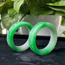 Private custom high-end ice species Yang green jade bracelet Myanmar natural jade A goods live selection of materials private shooting invalid