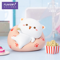 (Gift) playyism peach Cat 2 let love first blind box doll hand-run cartoon design doll couple