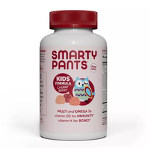 American SmartyPants Kids complex vitamin gummy cherry flavor with OMEGA3