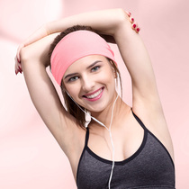 Sports hair band female sweat-absorbing running head wearing fitness yoga headscarf headband anti-sweating belt protection warm