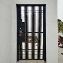 Wrought courtyard door shutter door double door outdoor villa door simple modern country door door customization