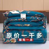 Authentic silk quilt 100 mulberry silk winter quilt by full cotton thickened quilt core 8 catties double spring autumn quilt by sub-summer cool quilt by single