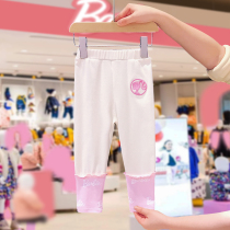Barbie BARBIE girl baby pants 2022 spring new baby sports long pants casual outside wearing underpants tide