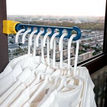 8 even hanging snap-on clothes rack window frame punch-free hanging clothes rack Travel cool clothes portable window clothes rack