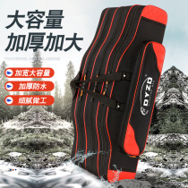 Waterproof Fishing Rod Bag Multifunction Large Capacity New Fishing Bag Free Wheel Big Belly Bar Bag Sea Rod Special Fishing Gear Bag