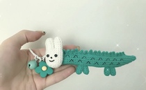 Takasha Rabbit Dragon Crochet Needle Diagrams Decontextured Artisanal Doll Dinosaur Key Clasp Crochet Tutorial
