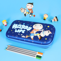 Rice small circle pencil case multi-function large-capacity stationery box male and female students children and primary school students