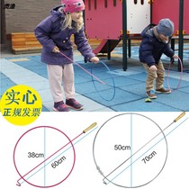 Parent-child outdoor toy rolling ring children adult pushing iron ring ring bolding 80 after nostalgic Traditional sports