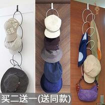 Storage hat bag shelf Household hook bedroom display scarf pylons Multi-layer creative wardrobe storage