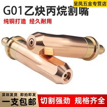 Gas cutting gun nozzle national standard G01-30-100-300 acetylene gas propane cutting nozzle shooting suction type cutting gun accessories ring