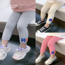 2021 autumn new girls striped leggings children cartoon swimwear small trousers baby foreign gas
