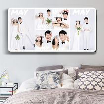 Photo studio high-end photos customized wash made wedding photos enlarged wall photos wedding photos Nine Palace grid photo frame making