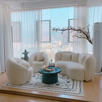 Nordic Designer Small House Beauty Salon Reception Profiled Modern Minimalist Wedding Dress Shop Light Lavish Sofa Creative Single