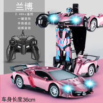 Childrens toy boy charging electric gesture sensing deformation remote control car large King Kong robot four-wheel drive racing car