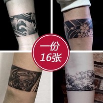 Waterproof male and female lasting Scar Floating painting arm Wave Arm Original Bracelet Like if Arms Ring Tattoo Sticker Male Tide