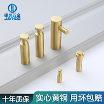 Full Brass Clothes Single Hook Punch Wall-mounted Bathroom Decorated Wall Door Rear Hanging Clothes Hook Rack Towel Cloak Hood Hook