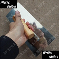 Stainless steel fittings plate around squid shovel teppanyaki plate barbecue small shovel cooking fried meat
