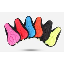 Bicycle cushion cover mountain bike 3D thickened silicone seat cover road car sponge soft seat cushion bicycle equipment accessories