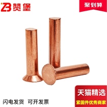 GB869 copper countersunk head rivets Conical copper rivets Flat head copper rivets Copper rivets M5M6