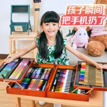 Watercolor pen set safe washable children gift drawing tool painting set crayon oil painting stick art pen