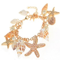 Conch necklace shell crafts shell chain bohemian fashion vintage wind starfish jewelry travel souvenirs