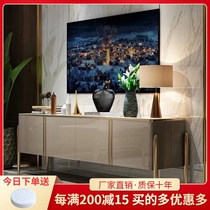 (Manufacturer)Light luxury rock plate coffee table TV cabinet combination Nordic modern small apartment American high-style TV cabinet