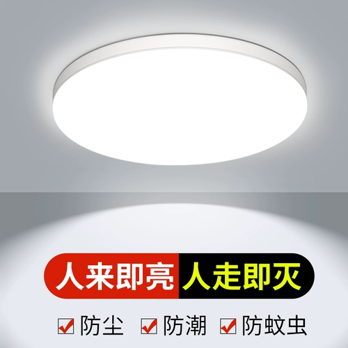 Индукционный ультратонкий светодиодный физиологичный потолочный светильник подходит для лестницы для коридора, человеческий датчик