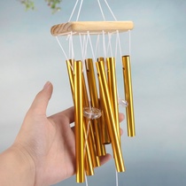 Creative student gift Wood multi-tube Happy Birthday cartoon student gift pendant wind chime wood material