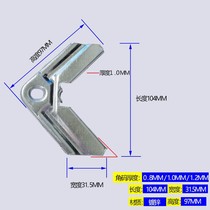 Galvanized angle code common plate flange duct reinforcement accessories 1 0mm duct connection accessories can be punched and fixed