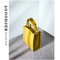 (small AJ)SANDRO YLSD small square bag leather cow bag high texture bag shoulder bag slung pet bag FFF
