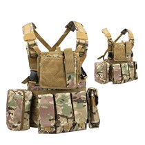 Tactical lightweight belly multi-function tactical chest hanging bulletproof vest quick removal breathable combat vest equipment Station