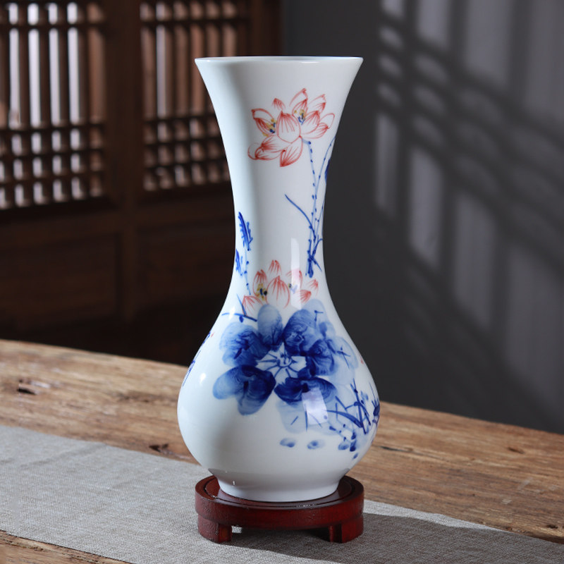 中国，景德镇，青白釉風景画花瓶 景德镇青釉花瓶-景德镇青釉花瓶促销价格、景德镇青釉花瓶品牌- 淘宝