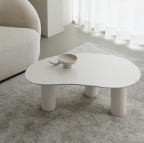 JIAQ modern minimalist Nordic wabi-sabi living room wooden triangle round foot coffee table creative design cloud small table