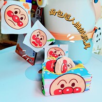 Customized new bread baby Superman Fabric simulation paper box tissue box baby comfort toy with sound paper