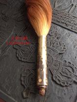  Fanzijing Lingzhi Treasure Hall Old Buddha with brass handle Horse donkey Tail brown hair whisk dust whisk tail clouds