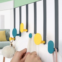 Post-door rear hanger free of punch on wall hanging hanger bedroom door hanging rack wall-mounted storage