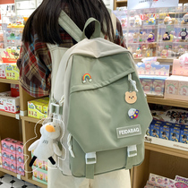  High school students summer schoolbag female junior high school students college students primary school students third to sixth grades backpack large capacity backpack