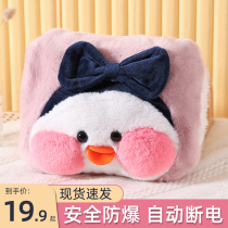 Hot water bag rechargeable explosion-proof warm water bag warm baby plush cute removable cartoon hot treasure girl hand warmer