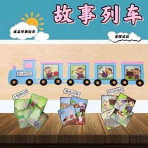 Reading area area material kindergarten big and small class language area corner reading area puzzle area self-made delivery story