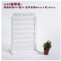 Small courtyard dog fence indoor home retractable door wooden railing fence mini personality classification door stop