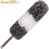 Chicken feather duster dust cleaning artifact Household cleaning Electrostatic adsorption dust Telescopic Zenzi does not lose hair cleaning