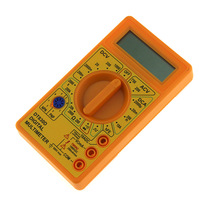 DT830D multimeter Electrician universal meter Yellow mini universal meter AC and DC on-off beep test