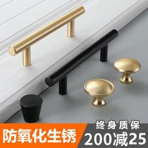 Kashuo cabinet door handle gold light luxury modern simple high-end cabinet wardrobe 2021 New Cabinet handle