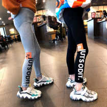 Girl outwear the underpants 2022 Spring and autumn new CUHK Scout slim fit pants Child thin underfoot pants Chaoters