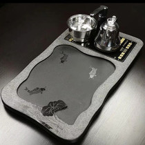 Wujin Stone tea tray set household induction cooker fully automatic one light luxury modern kung fu tea set new Chinese tray