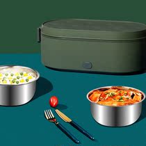 Car USB connector electric heating lunch box office worker office convenient small and convenient waterless insulated lunch box