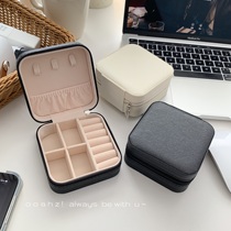 Jewelry Storage Box ~ Portable Jewelry Box Ring Box Earrings Necklace Earrings Bracelets Ins Leather Jewelry Box