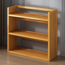 Desktop storage shelf office small multi-layer bookshelf table simple floor solid wood household children bookcase