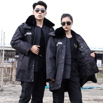 Military cotton coat male Winter thickened medium long warm cold storage cold cold cotton clothing northeast security work cotton coat women